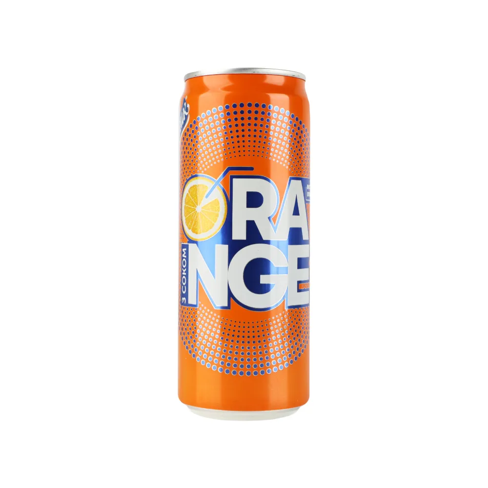 Напій газований Живчик Orange з/б 0.33л  арт. 01932 