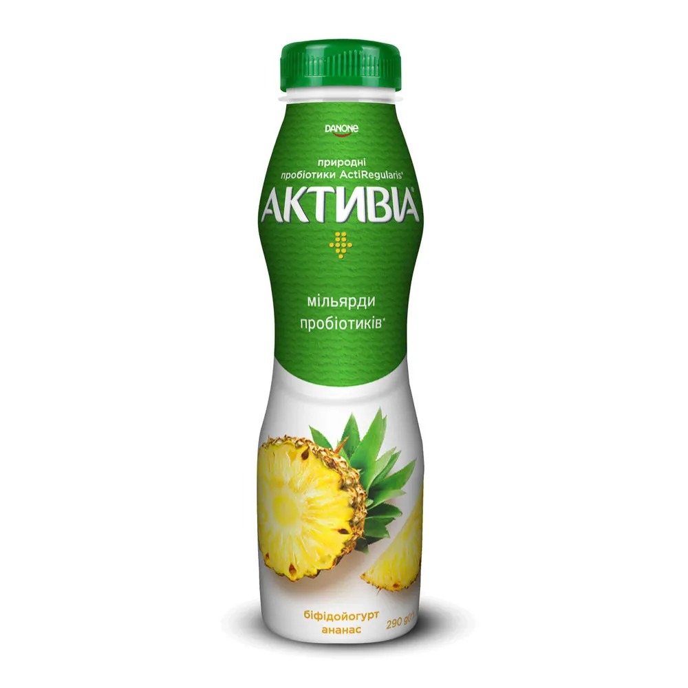 Йогурт Активіа Ананас 290гр  арт. 07848 