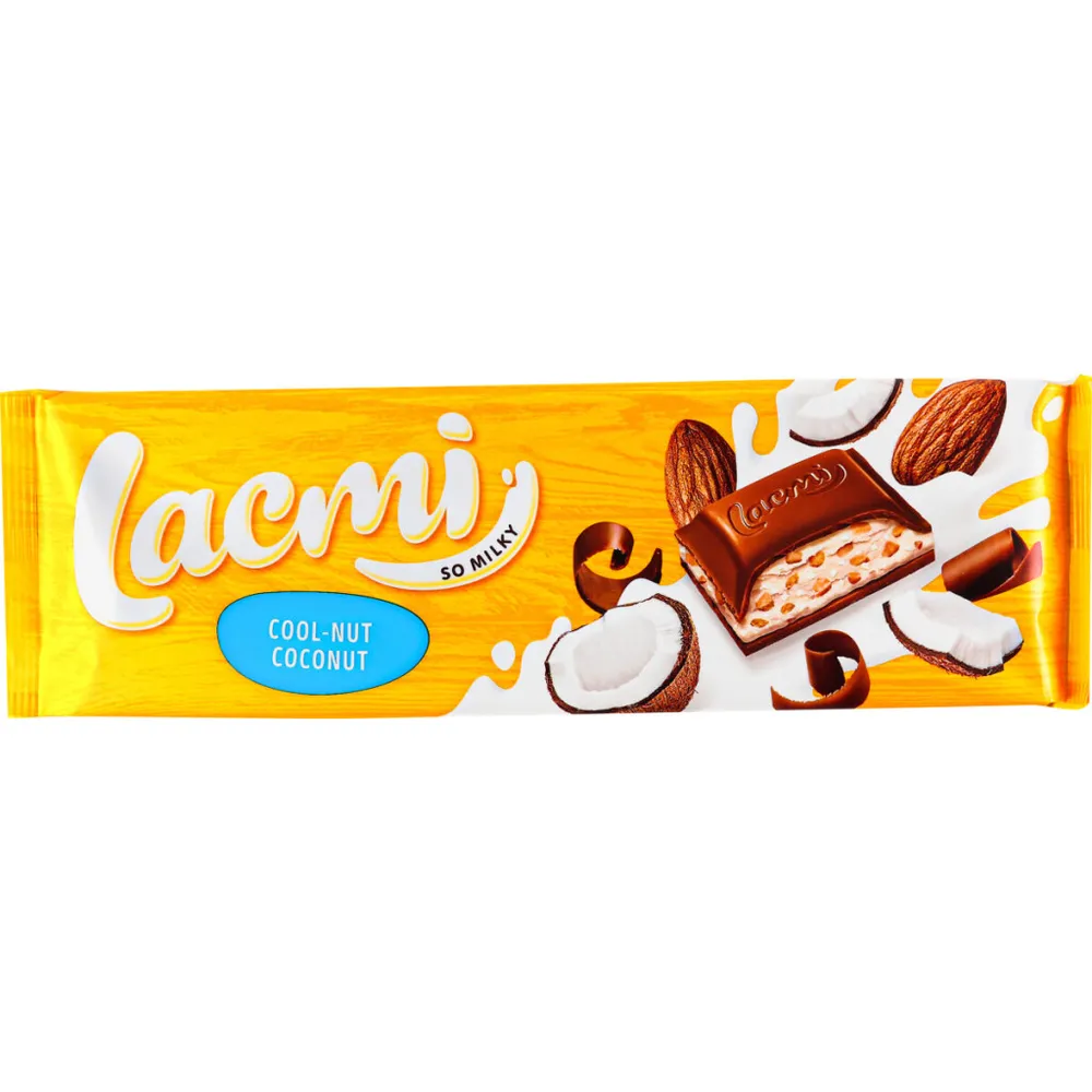 Шоколад Lacmi Мигдаль-кокос-рис.кульки 280гр  арт. 08511 
