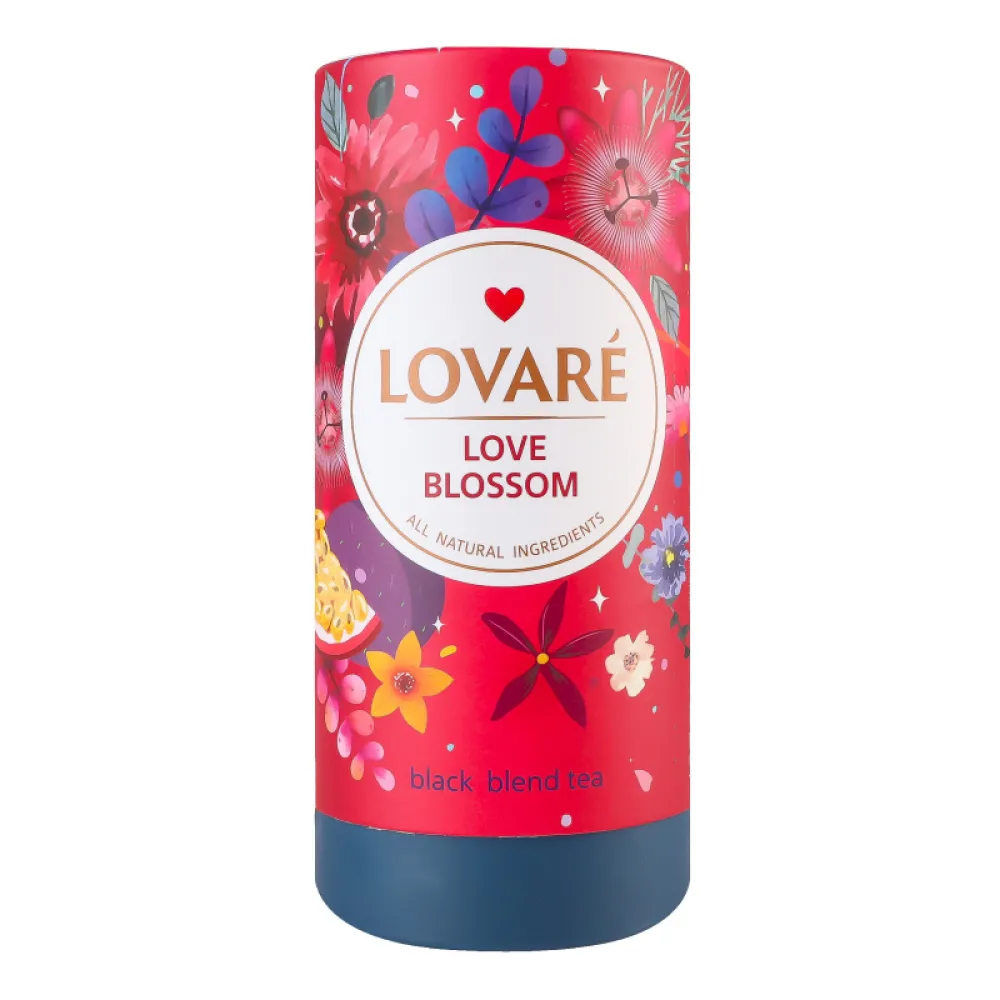 Чай Lovare Love blossom тубус 80гр  арт. 05890 