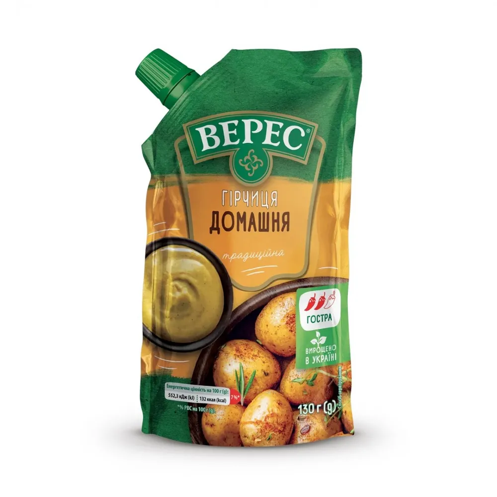 Гірчиця Верес Домашня 130гр  арт. 00357 