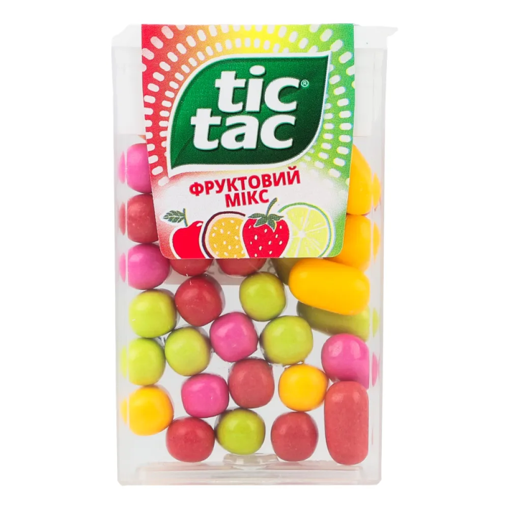 Драже Tic Tac фрукт.мікс 18гр  арт. 02165 