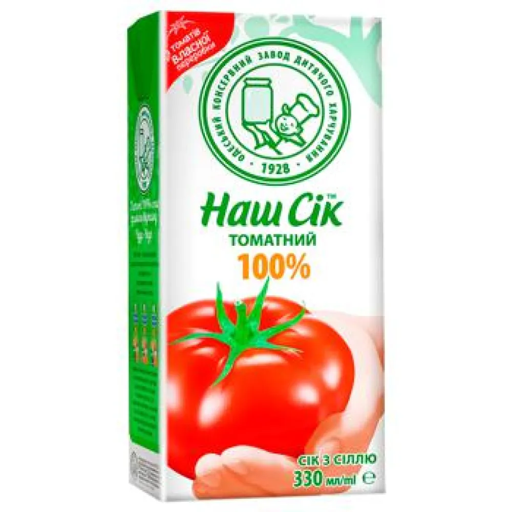 Сік Наш Сік Томатний 0,33л  арт. 07994 