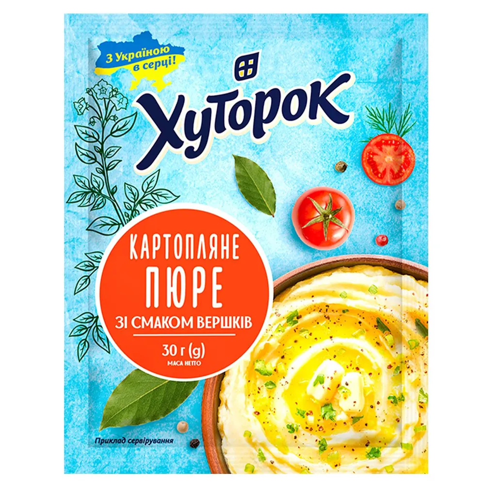 Картопляне пюре швид.приг. Хуторок Вершки 30гр  арт. 10822 