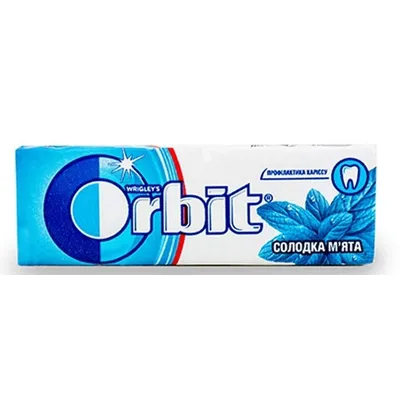 Жуйка Orbit сол.мята 14гр  арт. 07496