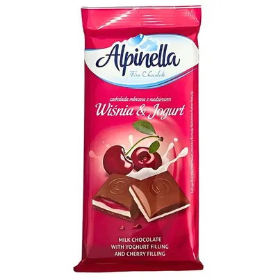 Шоколад Alpinella Вишня-йогурт 100гр  арт. 10328