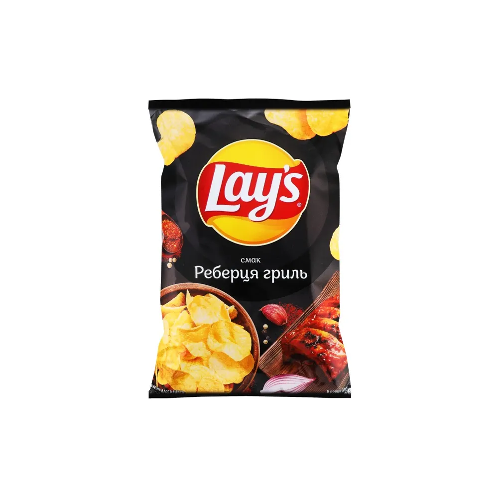 Чипси Lay's Реберця гриль 120гр  арт. 06582 