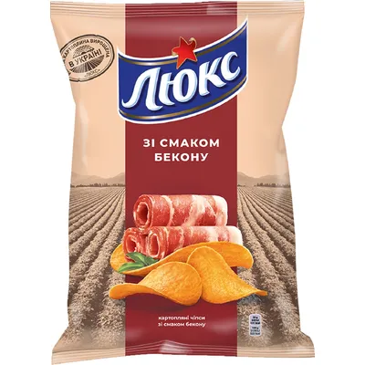Чипси Люкс Бекон 133гр  арт. 01811