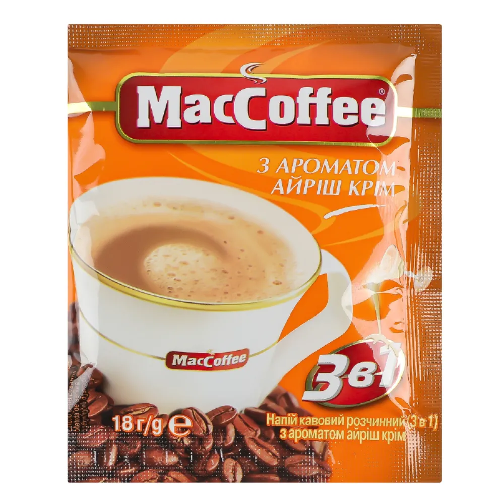 Кава стік MacCoffee Айріш-крім 18гр  арт. 03063 