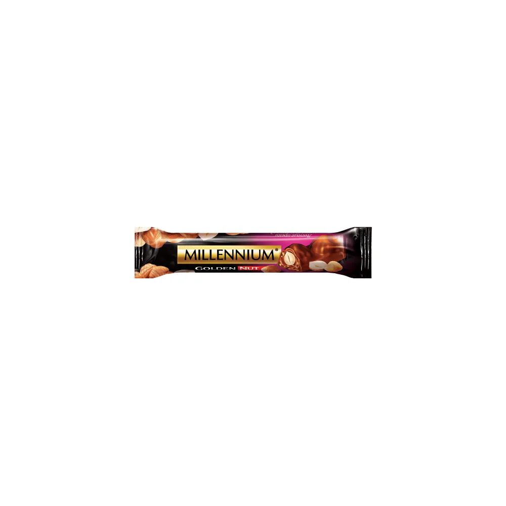 Батончик Millennium Golden Nut чорний з цілим горіхом 40гр  арт. 04438 