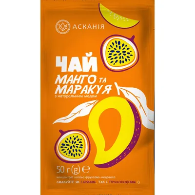 Чай Асканія сашет конц. манго/марак. 50гр  арт. 02648