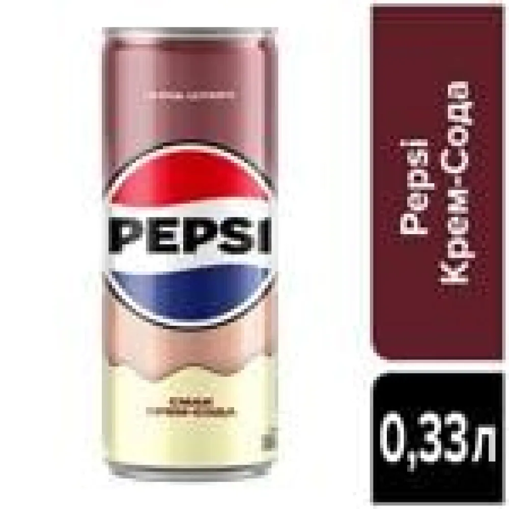 Напій газований Pepsi Крем-сода з/б 0,33л  арт. 10815  - фото 2