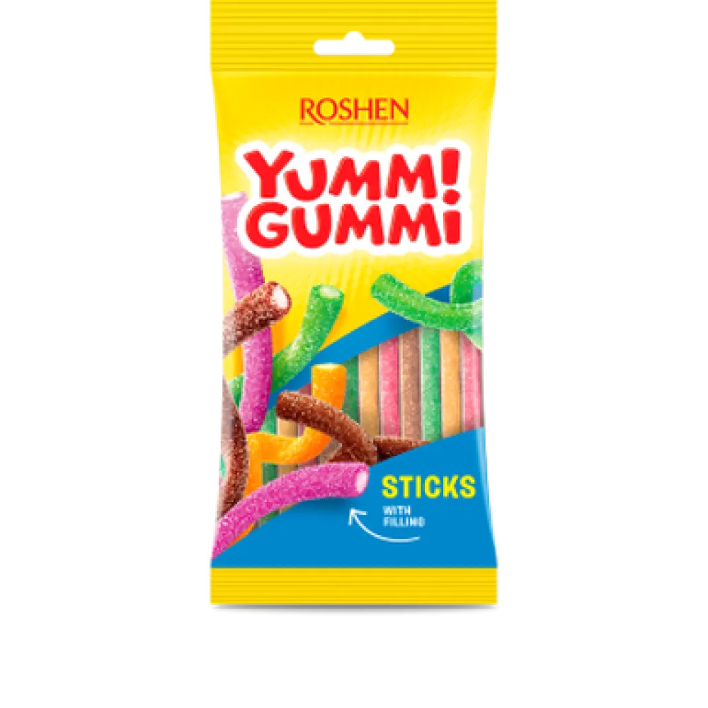 Желейна цукерка Yummi Gummi Sour Sticks 70гр  арт. 07990 