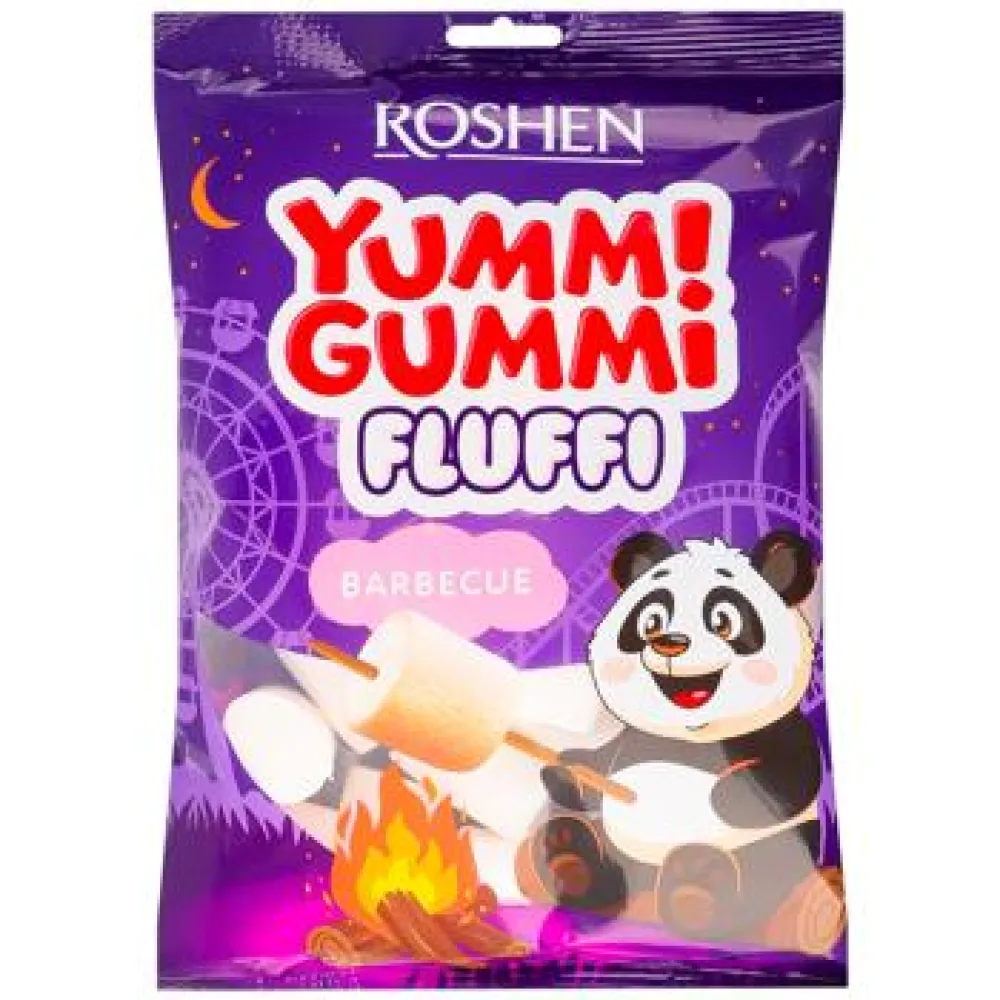Маршмелоу Yummi Gummi Fluffi Barbecue 200гр  арт. 10586 