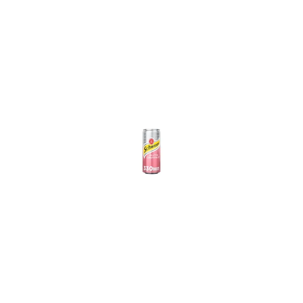 Напій газований Schweppes Рожевий грейпфрут з/б 0,33л  арт. 10870 