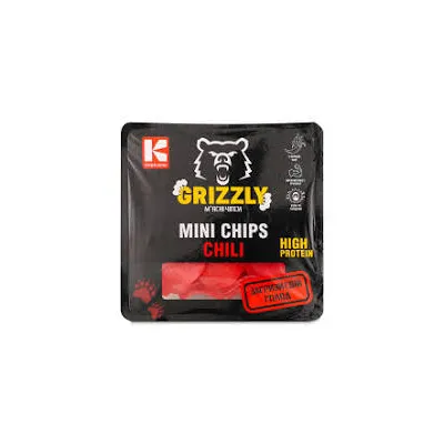 Чипси Grizzly З м'ясом птиці чілі  міні 50гр  арт. 09368