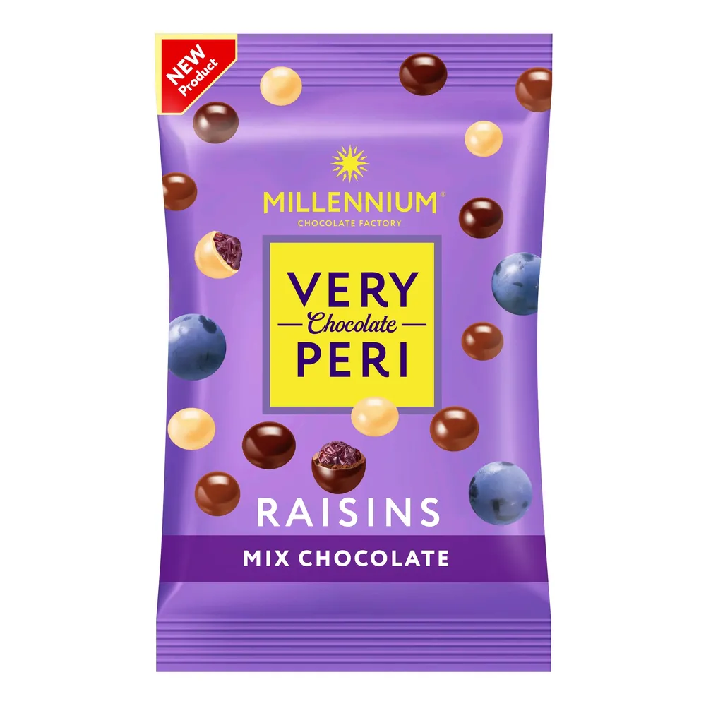 Драже Very Peri родз. у чорн.,біл.та мол.шок 100гр  арт. 08282 