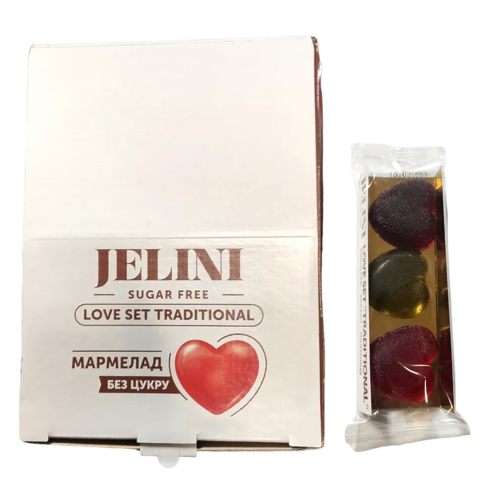 Мармелад Jelini асорті, б/ц 90гр  арт. 08515 