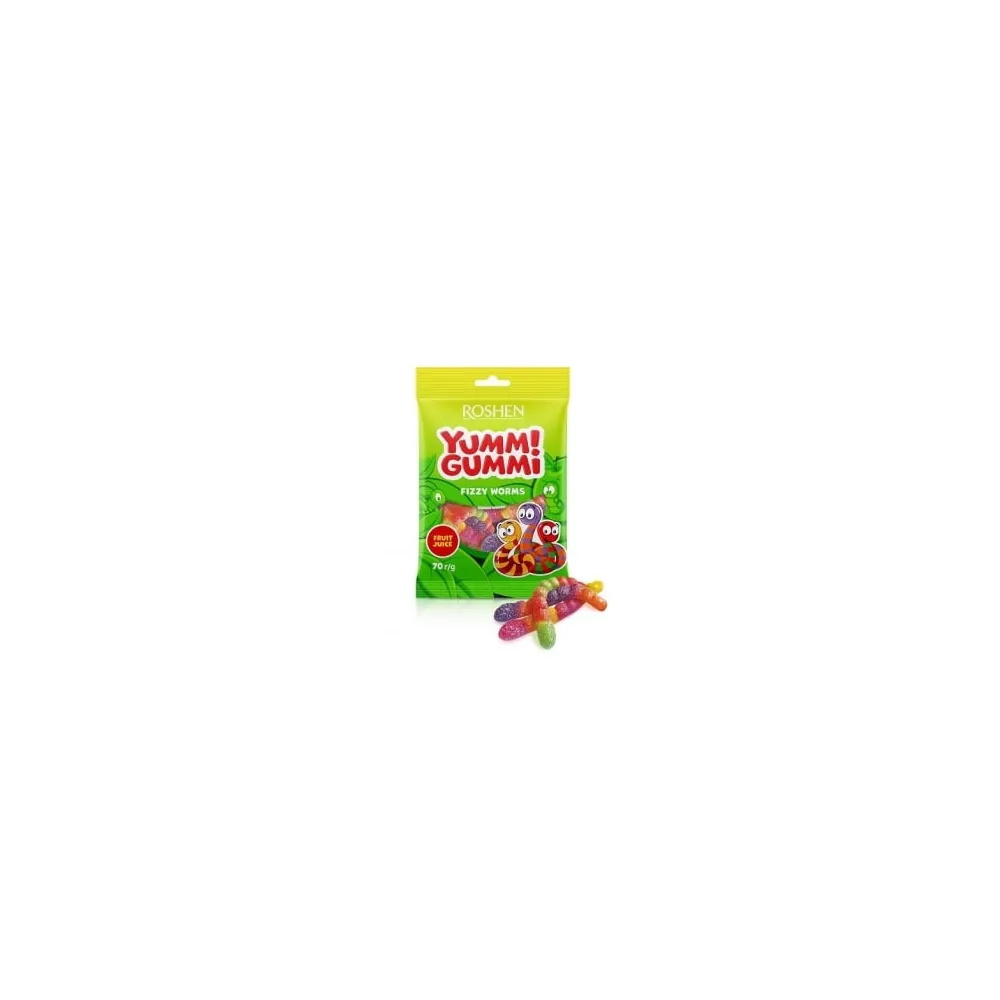 Желейна цукерка Yummi Gummi Fizzy Акц. 70гр  арт. 08687 