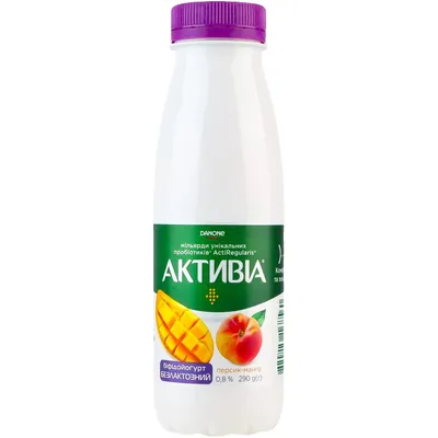 Йогурт Активіа Безлакт. перс.-манго 290гр  арт. 05970