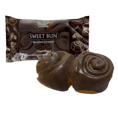 Булочка Рома Sweet Bun в глаз. з мол.шок. 160гр  арт. 02234