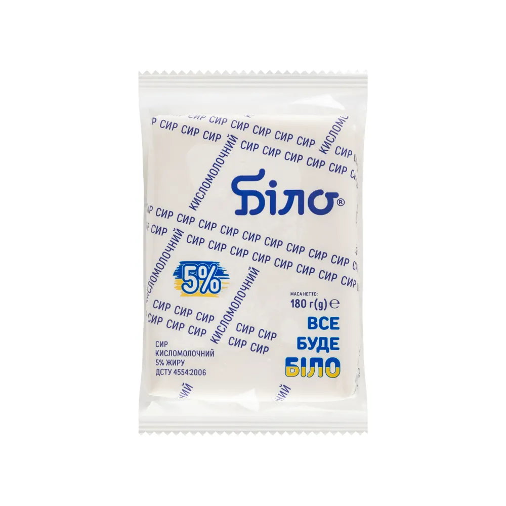 Сир Біло 5% 180гр  арт. 06626 