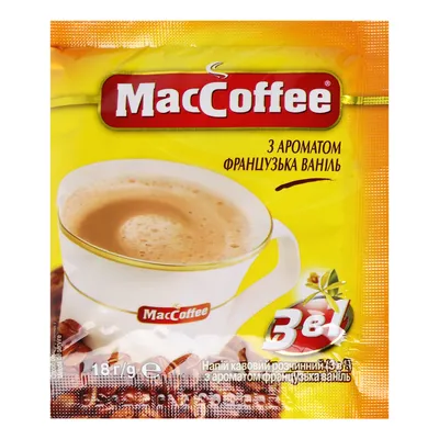 Кава стік MacCoffee 3в1 Француз ваніль 18гр  арт. 04593