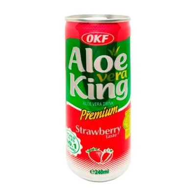 Негаз.напій OKF Aloe Vera King полуниця з/б 0,24л  арт. 10702