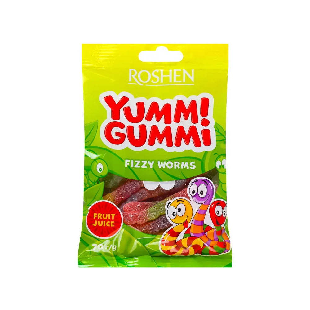 Желейна цукерка Yummi Gummi Fizzy 70гр  арт. 03500 