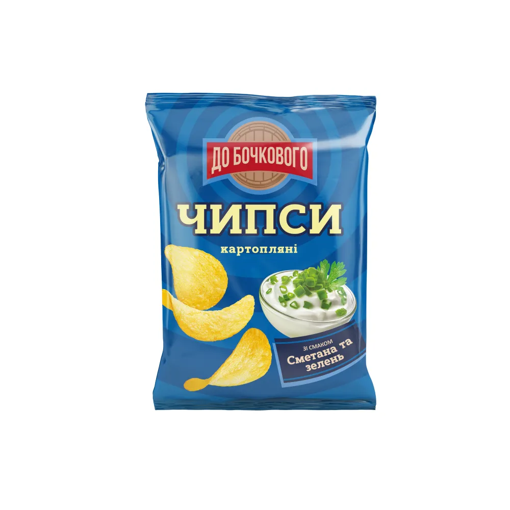 Чипси До Бочкового Смет-зел. 100гр  арт. 07015 
